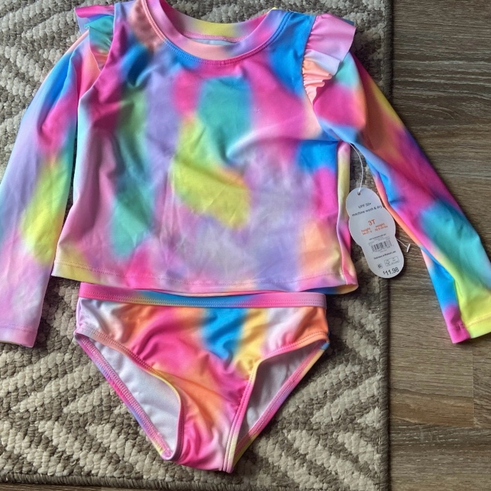 NWT 4Pack Toddler swimsuits - size 3T - Picture 4 of 5